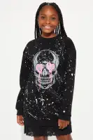 Mini Dylan Skull Sweatshirt Dress