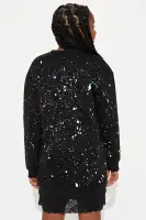 Mini Dylan Skull Sweatshirt Dress(Black,4/5)