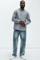 Oxford Classic Shirt(Grey,S)