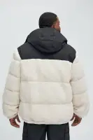 Real Thoughts Colorblock Puffer(Tan/Multi,S)
