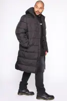 Jaden Long Puffer Jacket(Black,S)