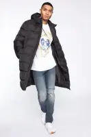 Jaden Long Puffer Jacket(Black,S)