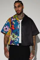 Volos Split Cropped Shirt