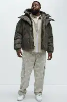 Feyd Quilted Puffer(Brown,S)