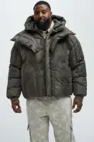 Feyd Quilted Puffer(Brown,S)
