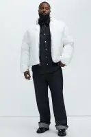 Lost Times Puffer Jacket(White,S)
