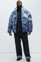 Michelangelo Quilted Puffer(Blue/combo,S)