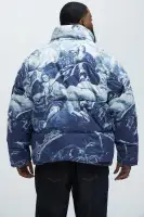Michelangelo Quilted Puffer(Blue/combo,S)
