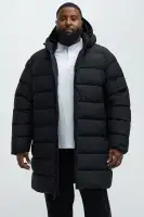 Flexin' Puffer Long Coat(Black,S)