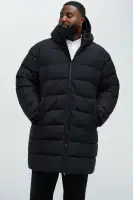 Flexin' Puffer Long Coat(Black,S)