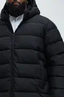 Flexin' Puffer Long Coat(Black,S)