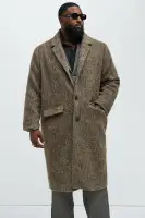 Been A Year Mohair Relaxed Long Coat(Brown,S)