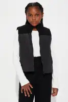 Mini Cali Girl Sherpa Pant Set(Black,4/5)