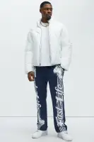 Lost Times Puffer Jacket(White,S)