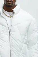 Lost Times Puffer Jacket(White,S)