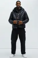 Better By Myself Quilted Jacket(Black,S)