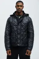 Better By Myself Quilted Jacket(Black,S)
