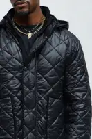 Better By Myself Quilted Jacket(Black,S)
