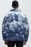 Michelangelo Quilted Puffer(Blue/combo,S)