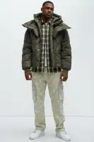 Feyd Quilted Puffer(Brown,S)