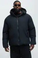 Jason Hooded Puffer Jacket(Black,S)