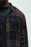 Yeah Right Plaid Shirt(Multi Color,S)