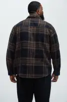 Yeah Right Plaid Shirt(Multi Color,S)