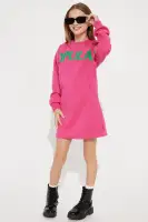 Mini She's Popular Sweatshirt Dress(Hot Pink,4/5)