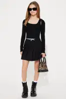 Mini Hayley Double Waistband Pleated Skort