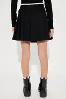 Mini Hayley Double Waistband Pleated Skort(Black/White,4)