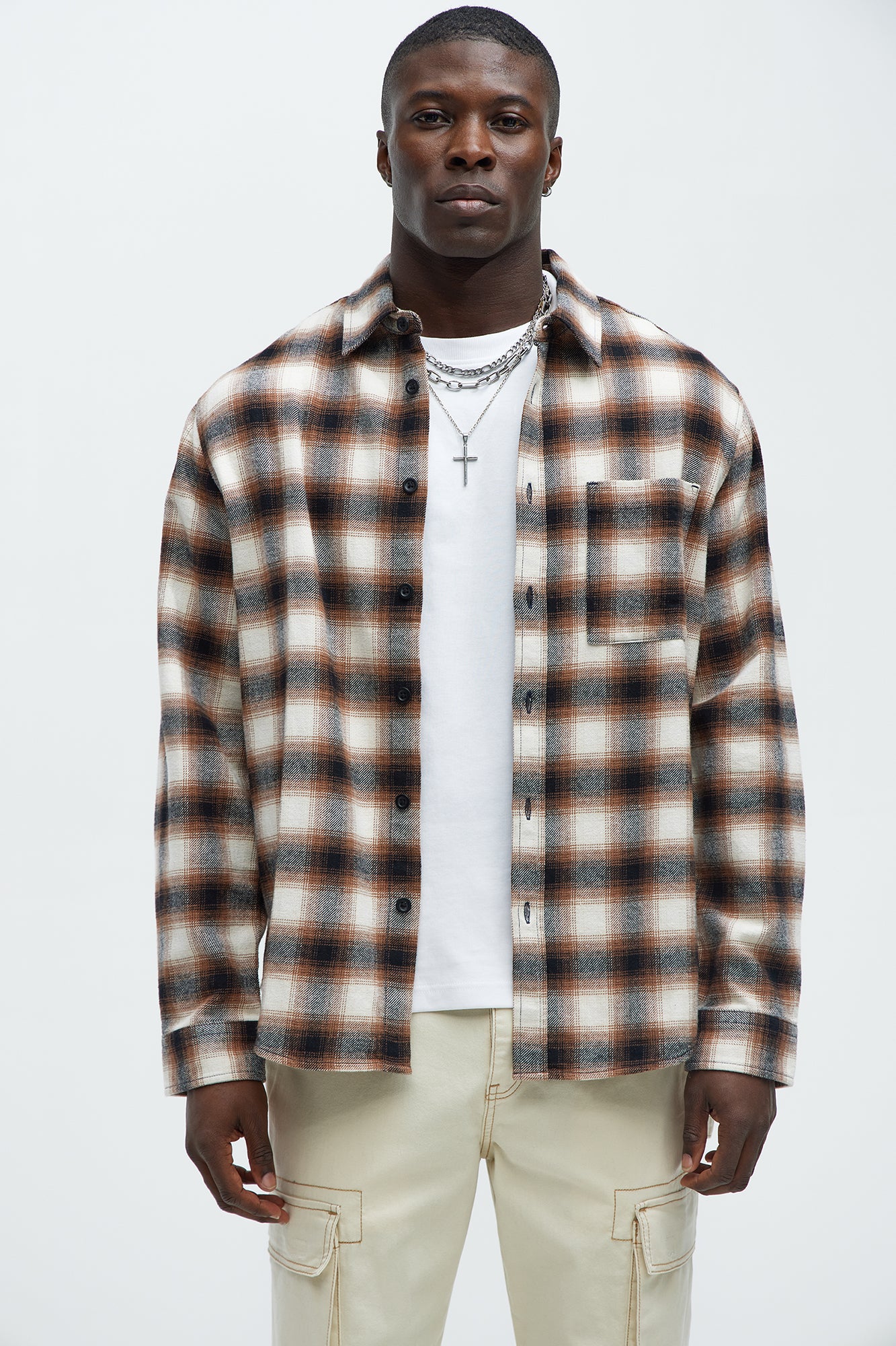 Young And Alive Plaid Shirt