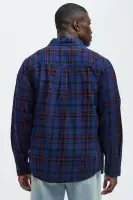Bonad Plaid Shirt(Blue/combo,S)