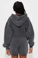 Mini On The Go Fleece Short Set(Charcoal,4/5)