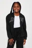 Mini Keep On Loving Matching Fleece Set(Black,4)