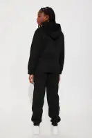Mini Keep On Loving Matching Fleece Set(Black,4)