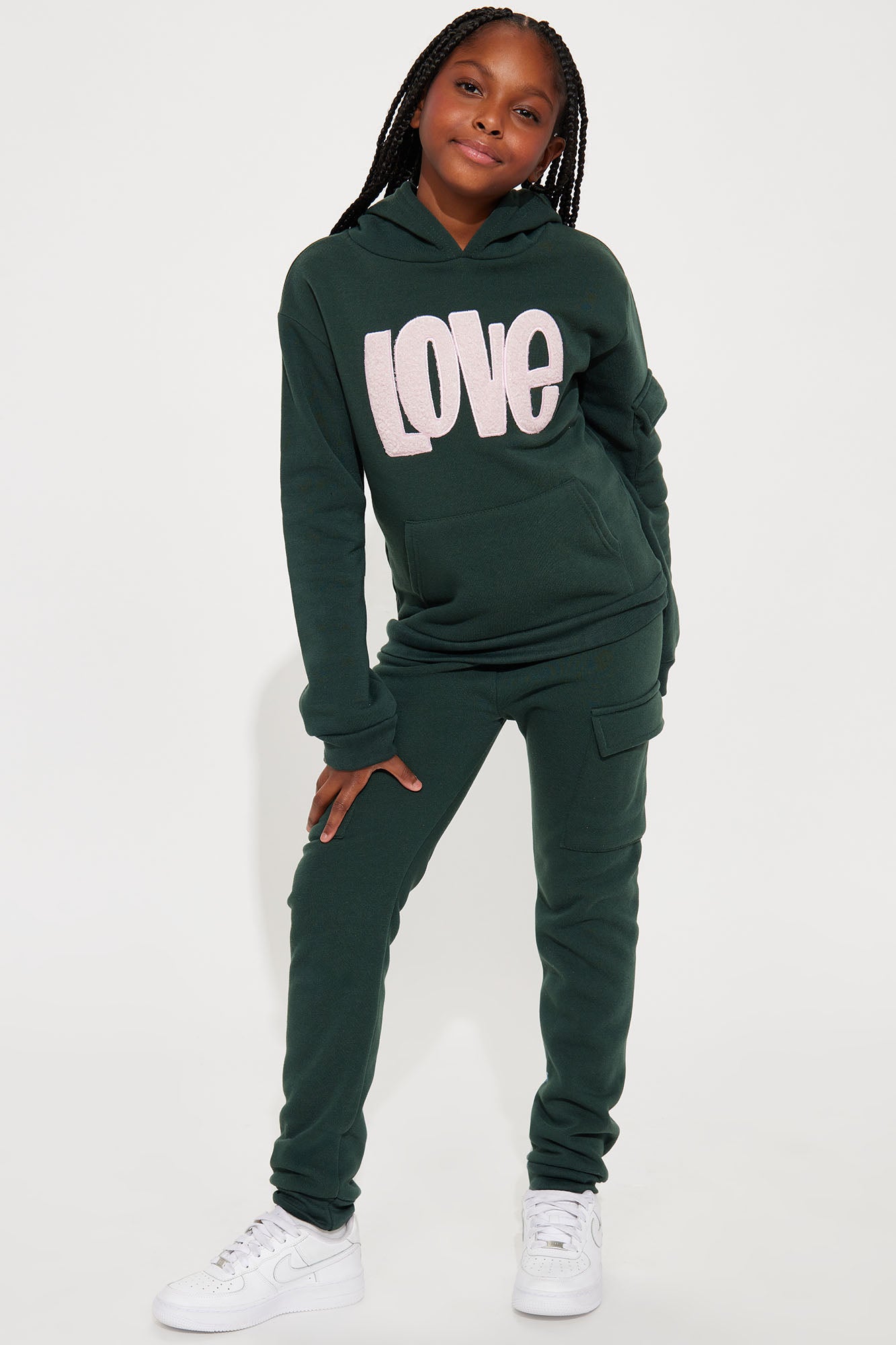 Mini Love Is In The Air Matching Fleece Set