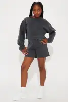 Mini Feeling Good Short Set(Charcoal,4/5)