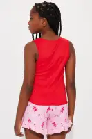Mini Good Behavior All Year Short Set(Red/combo,7/8)
