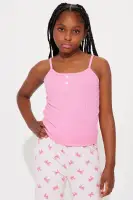 Mini Your Cutie Ribbed PJ Pant Set(Pink,4/5)