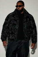 On A Trip Cropped Puffer(Black,S)