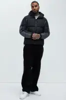 Hewins Hooded Jacket(Black/combo,S)