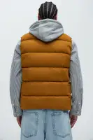 Heartbreak Puffer Vest With Hood(Mustard,S)