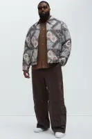 Be Right There Quilted Jacket(Multi Color,S)