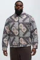 Be Right There Quilted Jacket(Multi Color,S)