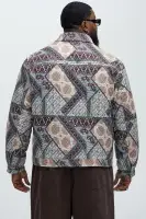 Be Right There Quilted Jacket(Multi Color,S)