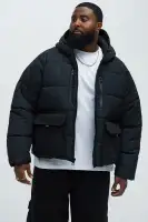 Carter Hooded Puffer Jacket(Black,S)