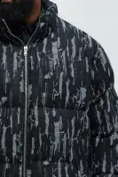 Keith Distressed Tapestry Puffer(Black,S)