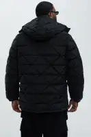 Misael Hooded Puffer(Black,S)