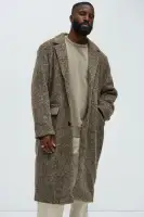 Been A Year Mohair Relaxed Long Coat(Brown,S)