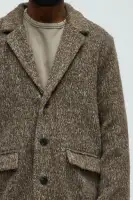 Been A Year Mohair Relaxed Long Coat(Brown,S)
